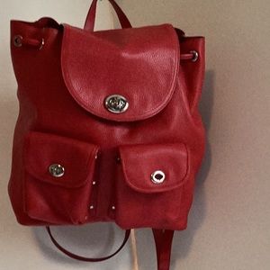 New Red Coach backpack